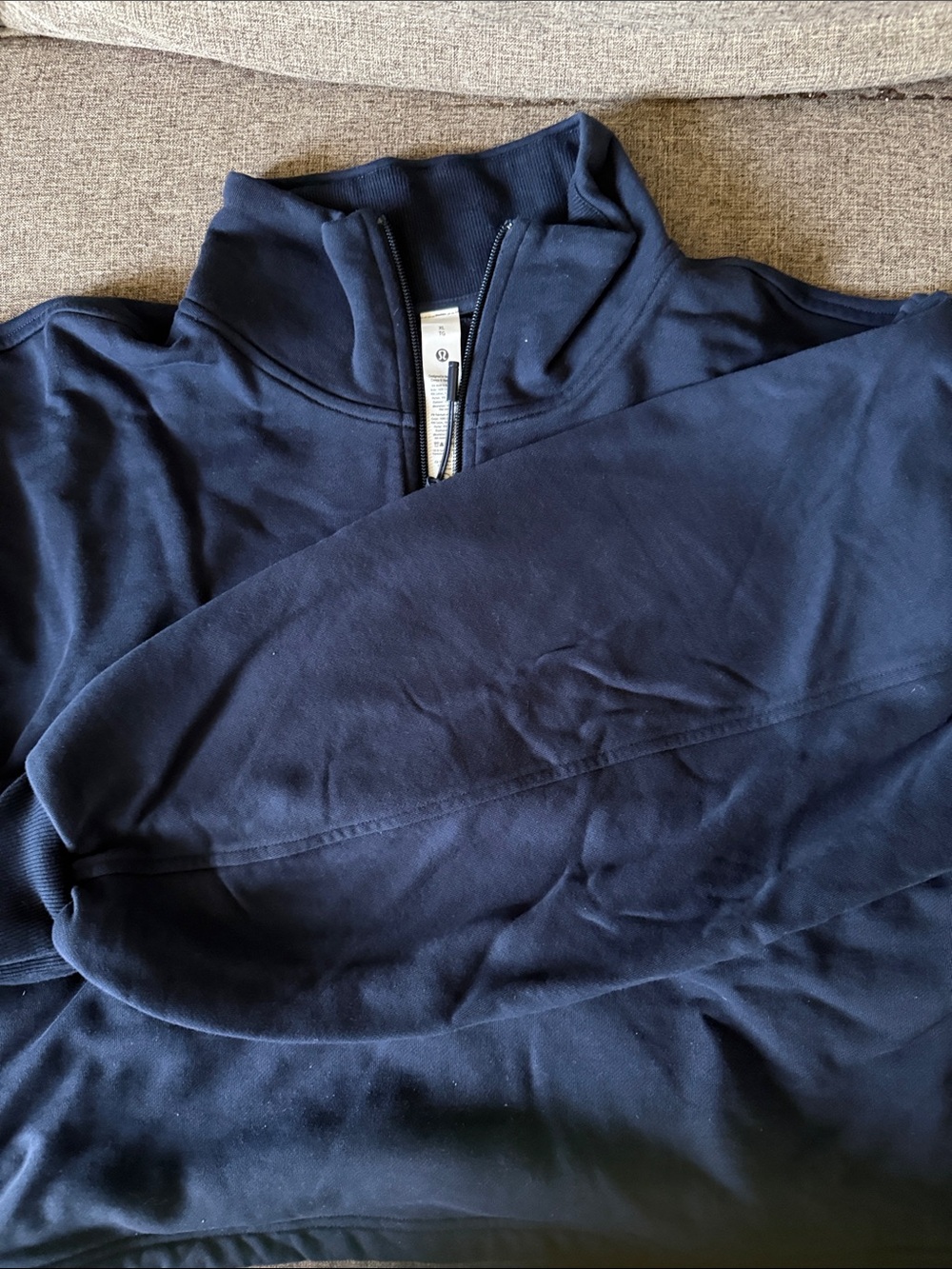 lululemon athletica Navy 1/2 Zip-Up - Picture 3 of 4